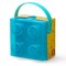 LEGO: Storage case/Lunch Box W/ Handle in Translucent Light Blue